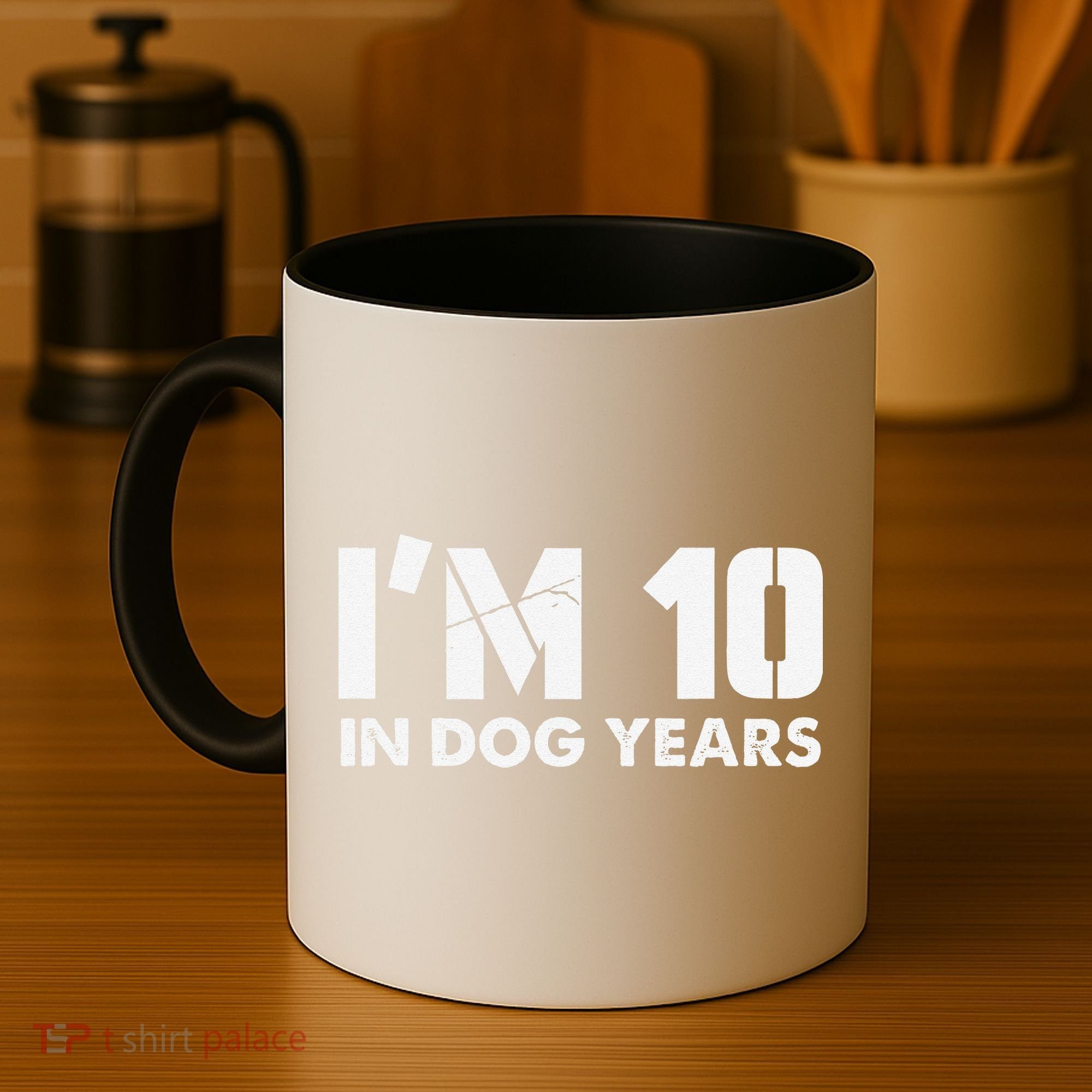 Im 10 In Dog Years Hilarious 70th Bday Coffee Mug