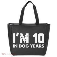 Im 10 In Dog Years Hilarious 70th Bday Tote Bag thumb 0