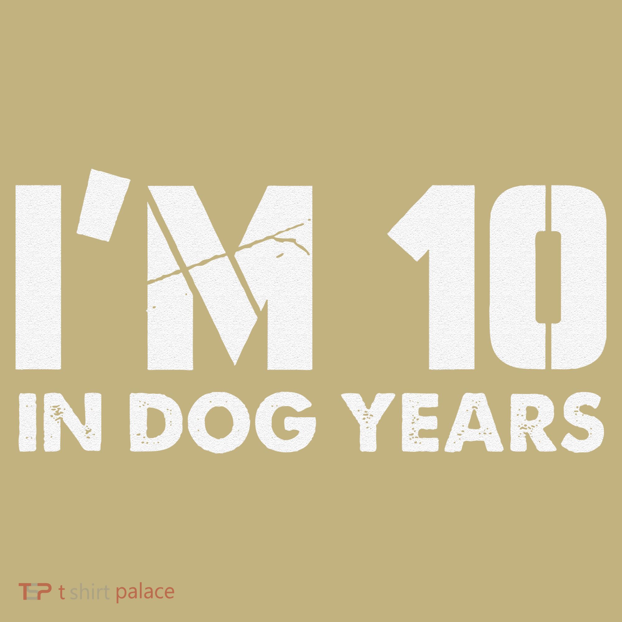 Im 10 In Dog Years Hilarious 70th Bday T-Shirt