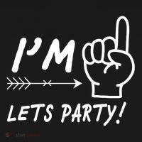 I'm 1 Lets Party! Toddler Hoodie thumb 2