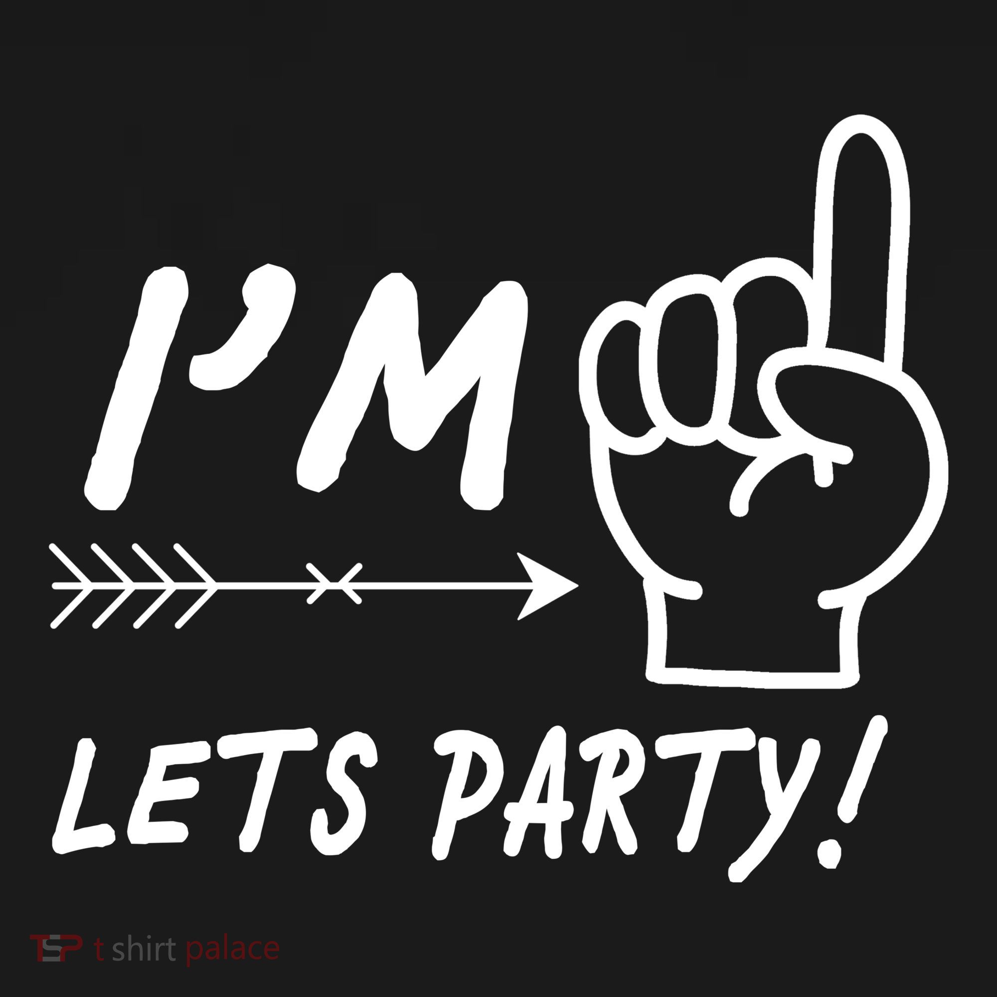 I'm 1 Lets Party! Toddler Hoodie