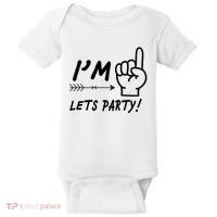 I'm 1 Lets Party! Baby Bodysuit thumb 0