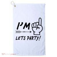 I'm 1 Lets Party! Golf Towel thumb 0