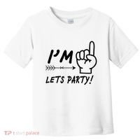 I'm 1 Lets Party! Toddler T-Shirt thumb 0
