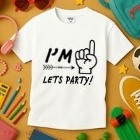 I'm 1 Lets Party! Kids T-Shirt thumb 3
