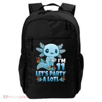 I'm 11 Let's Party A Lotl 11th Birthday 11 Year Old Axolotl  Backpack thumb 0