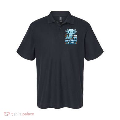 I'm 11 Let's Party A Lotl 11th Birthday 11 Year Old Axolotl  Polo