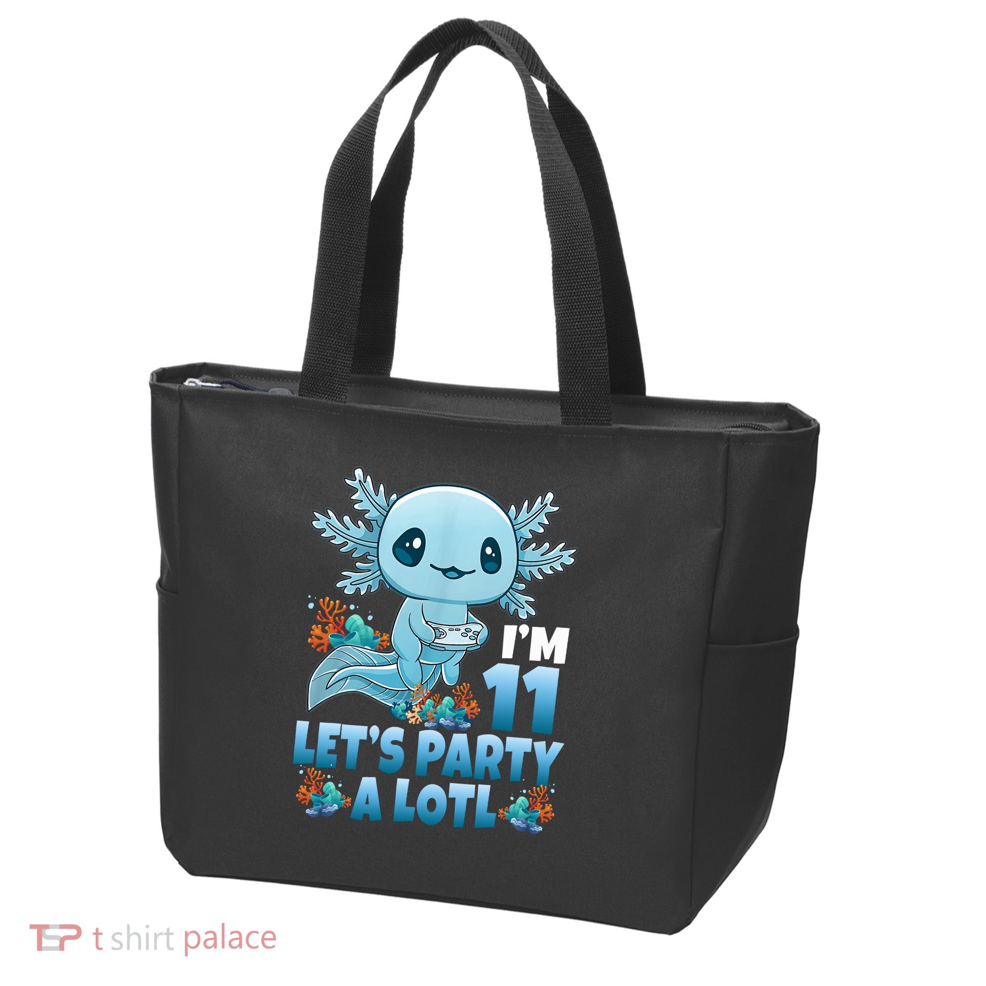 I'm 11 Let's Party A Lotl 11th Birthday 11 Year Old Axolotl  Tote Bag