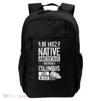 In 1492 Native Americans Discovered Columbus Lost Backpack thumb 0