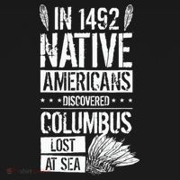 In 1492 Native Americans Discovered Columbus Lost Ornament thumb 1