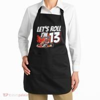Im 13 Race Car Lets Roll 13th Birthday Go Kart Apron thumb 2