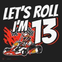 Im 13 Race Car Lets Roll 13th Birthday Go Kart Hat thumb 2
