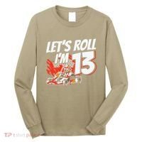 Im 13 Race Car Lets Roll 13th Birthday Go Kart Long Sleeve Shirt thumb 0