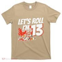 Im 13 Race Car Lets Roll 13th Birthday Go Kart T-Shirt thumb 0