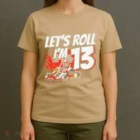 Im 13 Race Car Lets Roll 13th Birthday Go Kart T-Shirt thumb 4