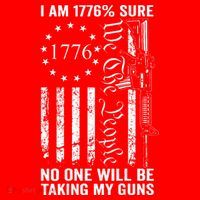 I'm 1776 Sure No One Is Taking My Guns  Pro Gun  Santa Hat thumb 1