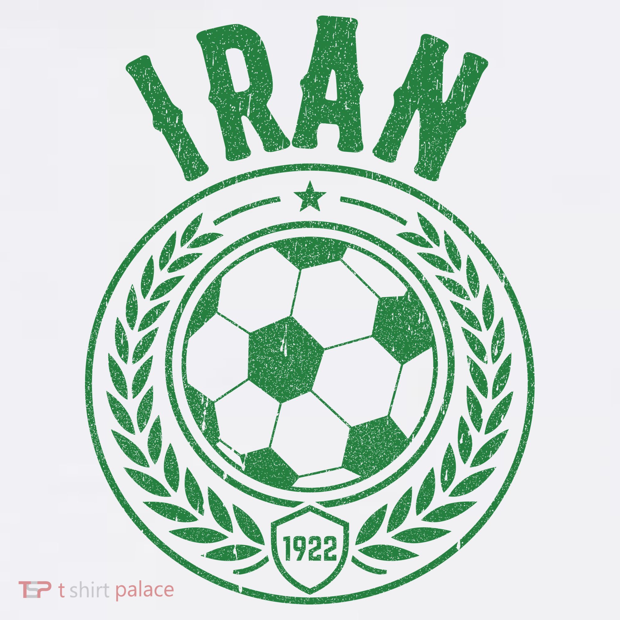 Iran 1922 Soccer Fan Vintage Football Emblem T-Shirt