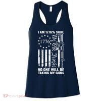 IM 1776 Sure No One Is Taking My Guns Pro Gun Usa Flag Women's Tank Top thumb 0