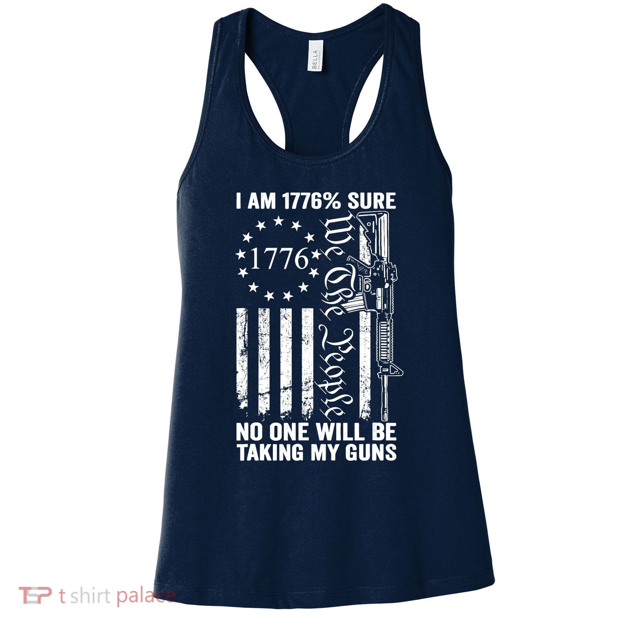 IM 1776 Sure No One Is Taking My Guns Pro Gun Usa Flag Women's Tank Top