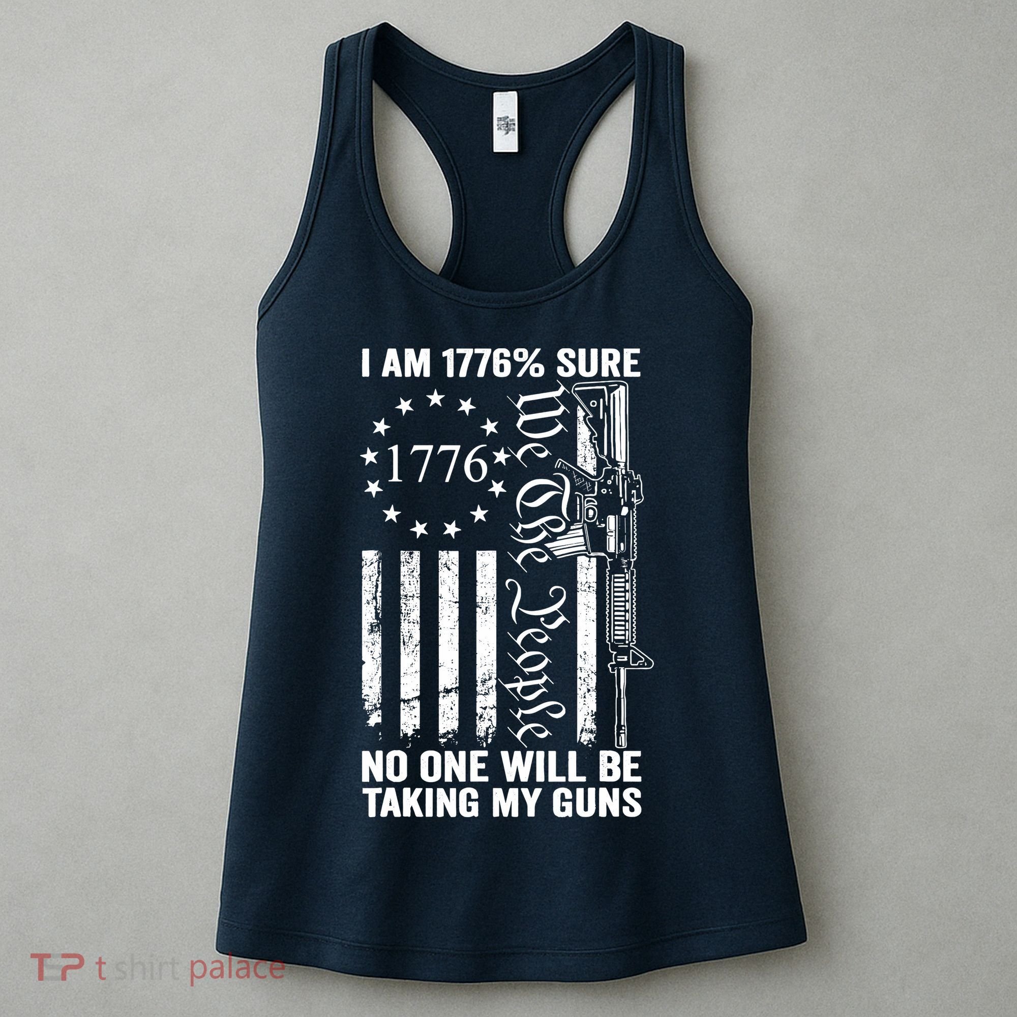 IM 1776 Sure No One Is Taking My Guns Pro Gun Usa Flag Women's Tank Top