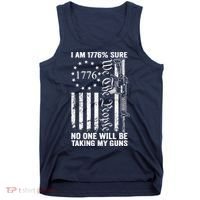 IM 1776 Sure No One Is Taking My Guns Pro Gun Usa Flag Tank Top thumb 0
