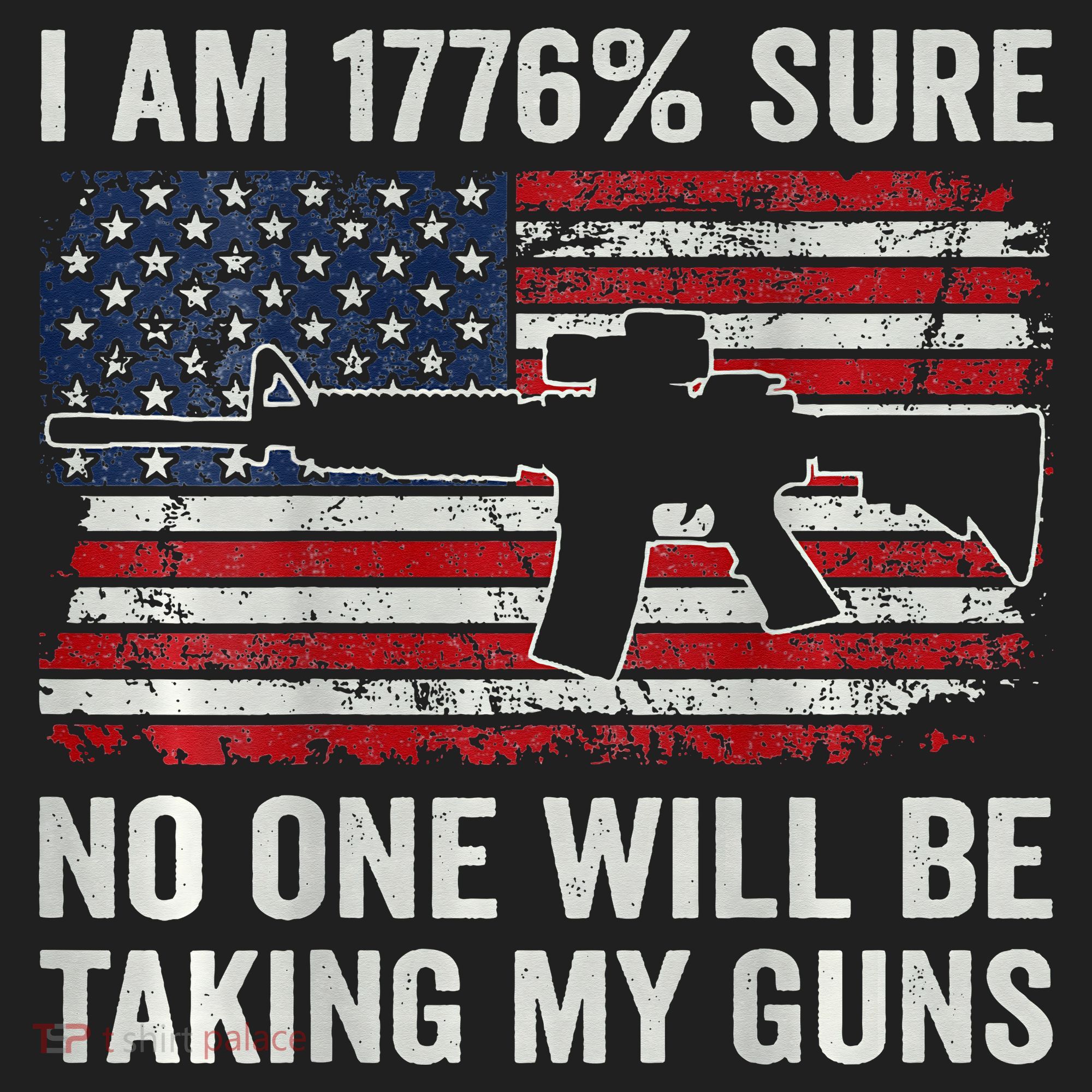I'm 1776 Sure No One Is Taking My Guns AR15 USA Flag BACK Women's Sweatshirt