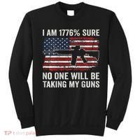 I'm 1776 Sure No One Is Taking My Guns AR15 USA Flag BACK Sweatshirt thumb 0