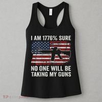 I'm 1776 Sure No One Is Taking My Guns AR15 USA Flag BACK Women's Tank Top thumb 3