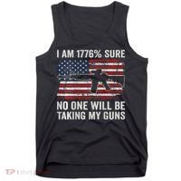 I'm 1776 Sure No One Is Taking My Guns AR15 USA Flag BACK Tank Top thumb 0