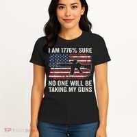 I'm 1776 Sure No One Is Taking My Guns AR15 USA Flag BACK Women's T-Shirt thumb 4