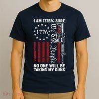 Im 1776 Sure No One Is Taking My Guns USA Flag Pro Gun T-Shirt thumb 3