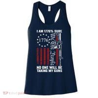 Im 1776 Sure No One Is Taking My Guns USA Flag Pro Gun Women's Tank Top thumb 0