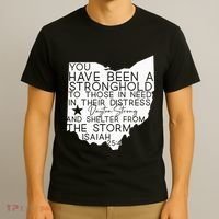 Isaiah 254 Dayton Strong Ohio Map Bible Verse Scripture T-Shirt thumb 3