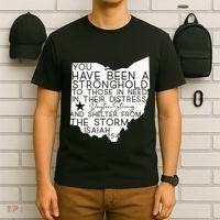 Isaiah 254 Dayton Strong Ohio Map Bible Verse Scripture T-Shirt thumb 6
