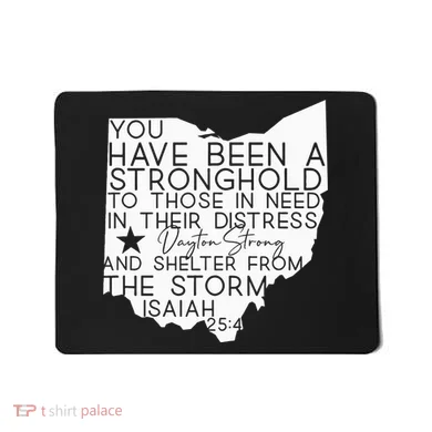 Isaiah 254 Dayton Strong Ohio Map Bible Verse Scripture Mousepad