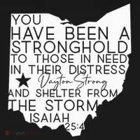 Isaiah 254 Dayton Strong Ohio Map Bible Verse Scripture Ornament thumb 1