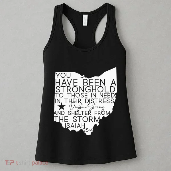 Isaiah 254 Dayton Strong Ohio Map Bible Verse Scripture Women's Tank Top