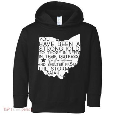 Isaiah 254 Dayton Strong Ohio Map Bible Verse Scripture Toddler Hoodie