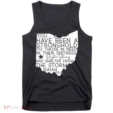 Isaiah 254 Dayton Strong Ohio Map Bible Verse Scripture Tank Top