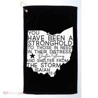 Isaiah 254 Dayton Strong Ohio Map Bible Verse Scripture Golf Towel thumb 0