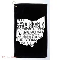 Isaiah 254 Dayton Strong Ohio Map Bible Verse Scripture Golf Towel thumb 0