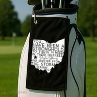Isaiah 254 Dayton Strong Ohio Map Bible Verse Scripture Golf Towel thumb 2