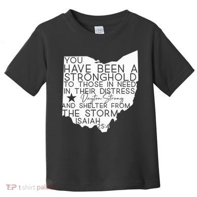 Isaiah 254 Dayton Strong Ohio Map Bible Verse Scripture Toddler T-Shirt
