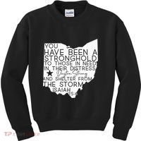 Isaiah 254 Dayton Strong Ohio Map Bible Verse Scripture Kids Sweatshirt thumb 0