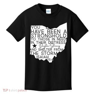 Isaiah 254 Dayton Strong Ohio Map Bible Verse Scripture Kids T-Shirt