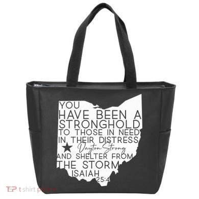 Isaiah 254 Dayton Strong Ohio Map Bible Verse Scripture Tote Bag