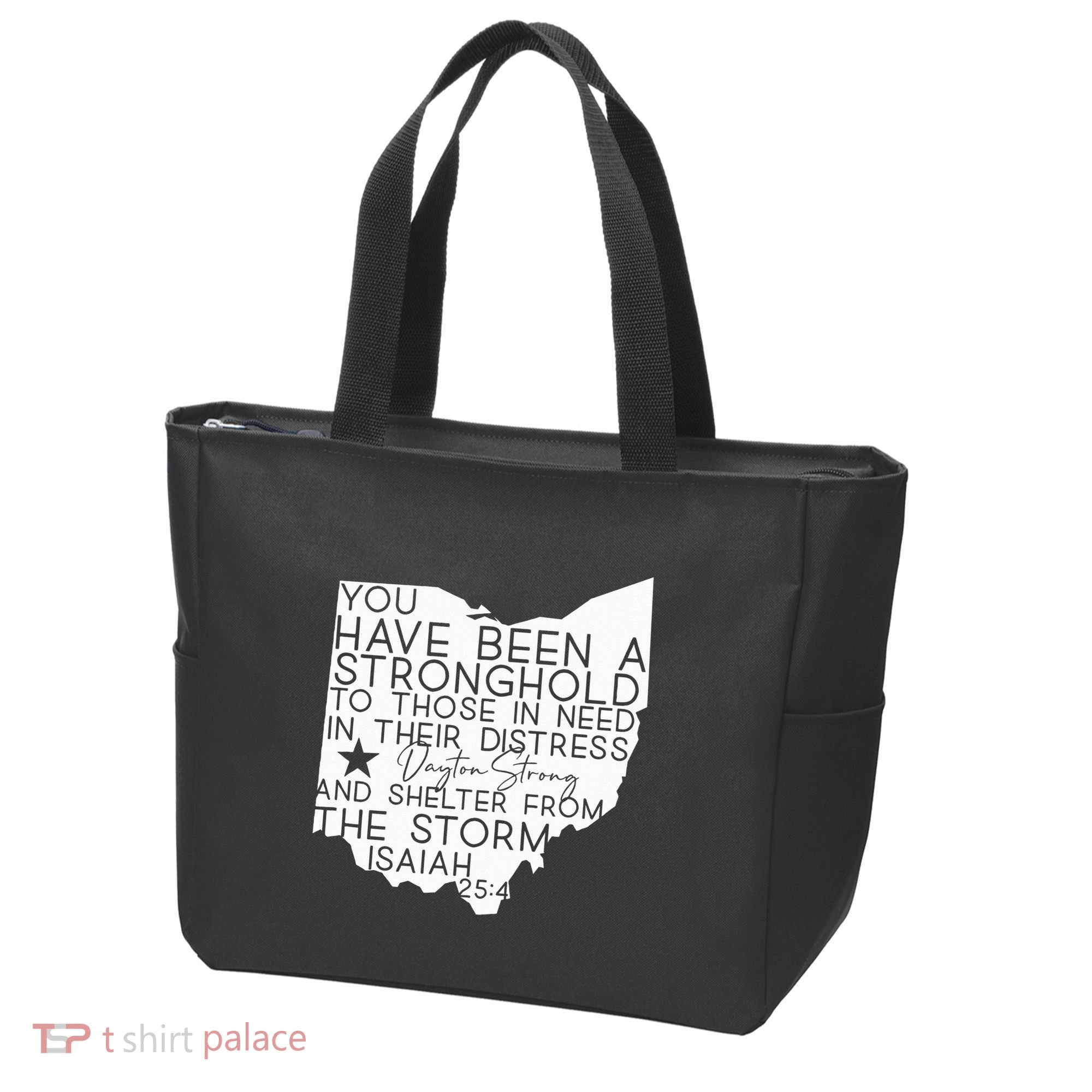 Isaiah 254 Dayton Strong Ohio Map Bible Verse Scripture Tote Bag