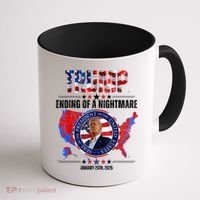 Inauguration 2025 Ending Of A Nightmare President Donald J Trump Coffee Mug thumb 1