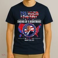 Inauguration 2025 Ending Of A Nightmare President Donald J Trump T-Shirt thumb 3