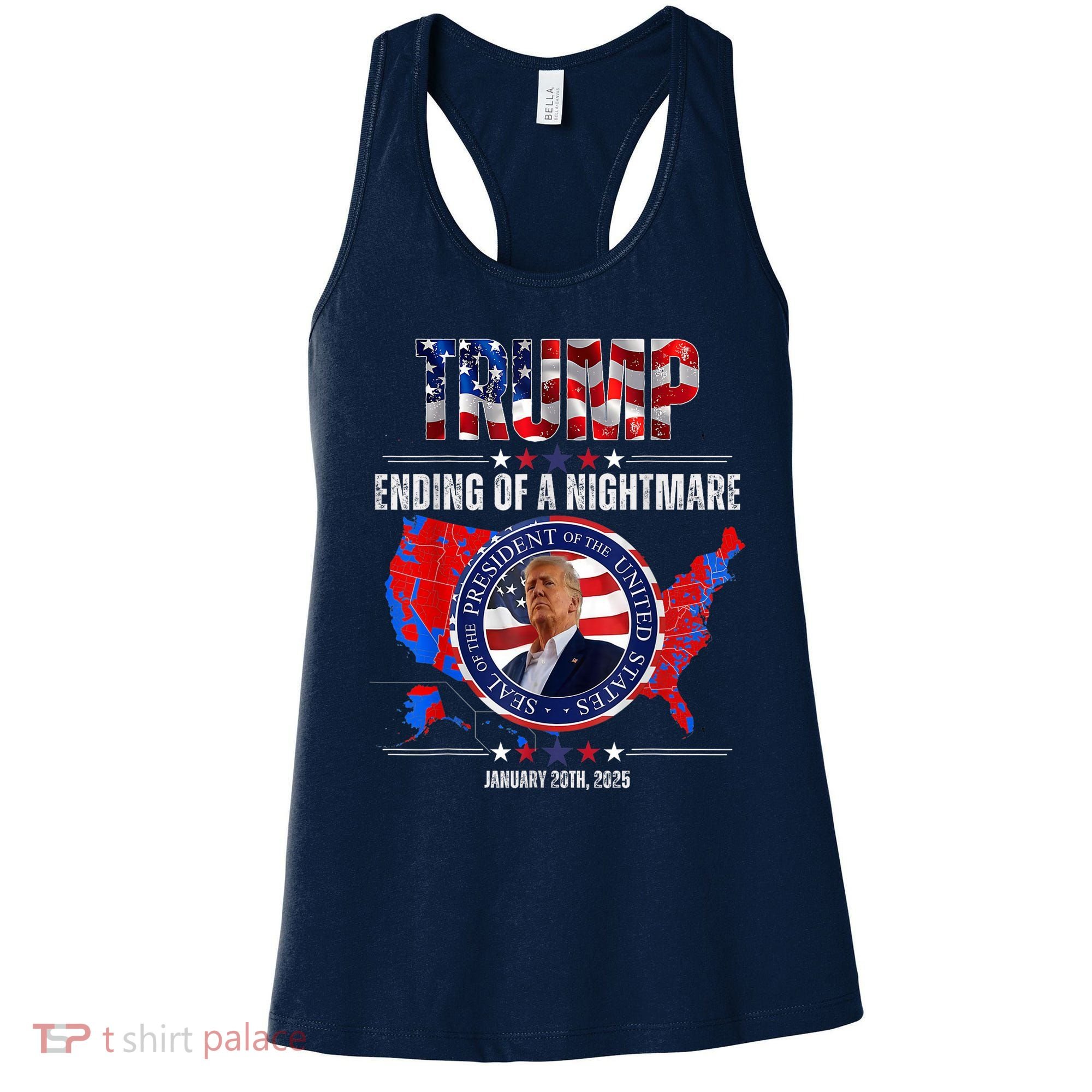 Inauguration 2025 Ending Of A Nightmare President Donald J Trump Women's Tank Top